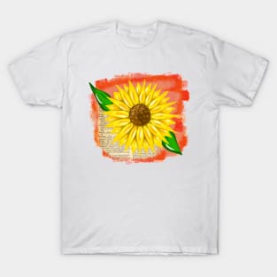 Bookish Fall Sunflower T-Shirt